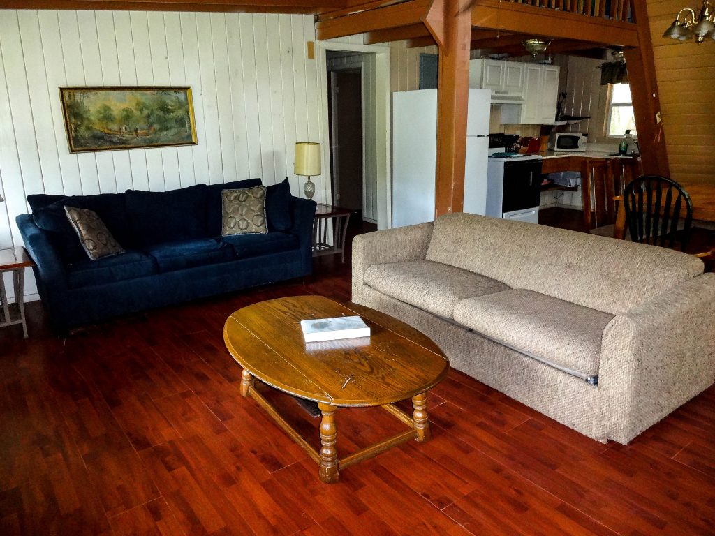 Living Room in A-Frame House