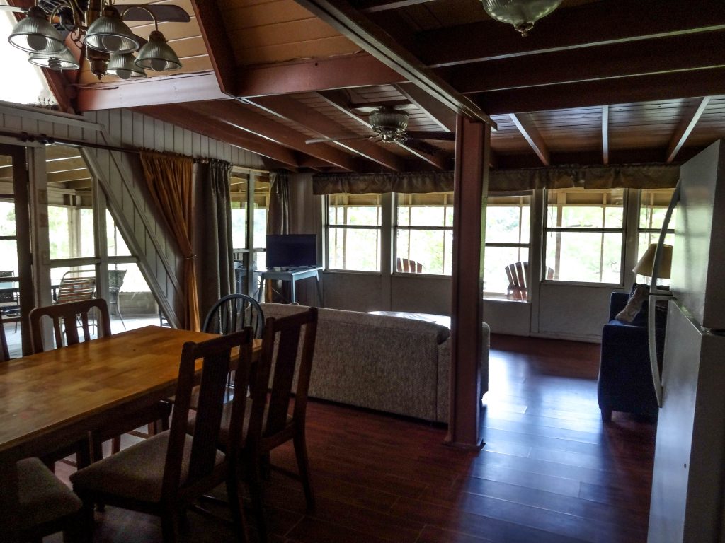 Interior View of A-Frame House