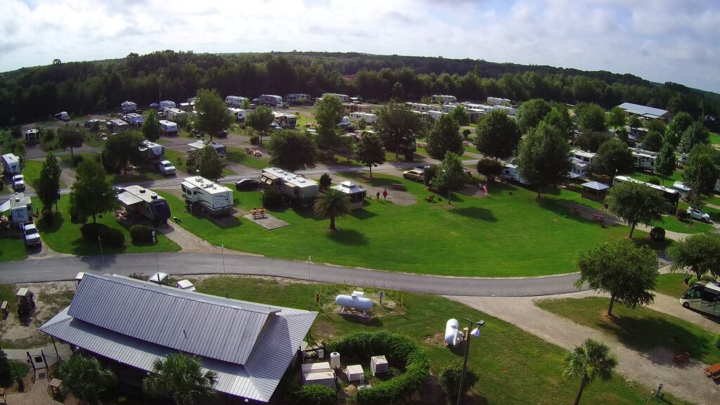 Aerial View of RV Sites